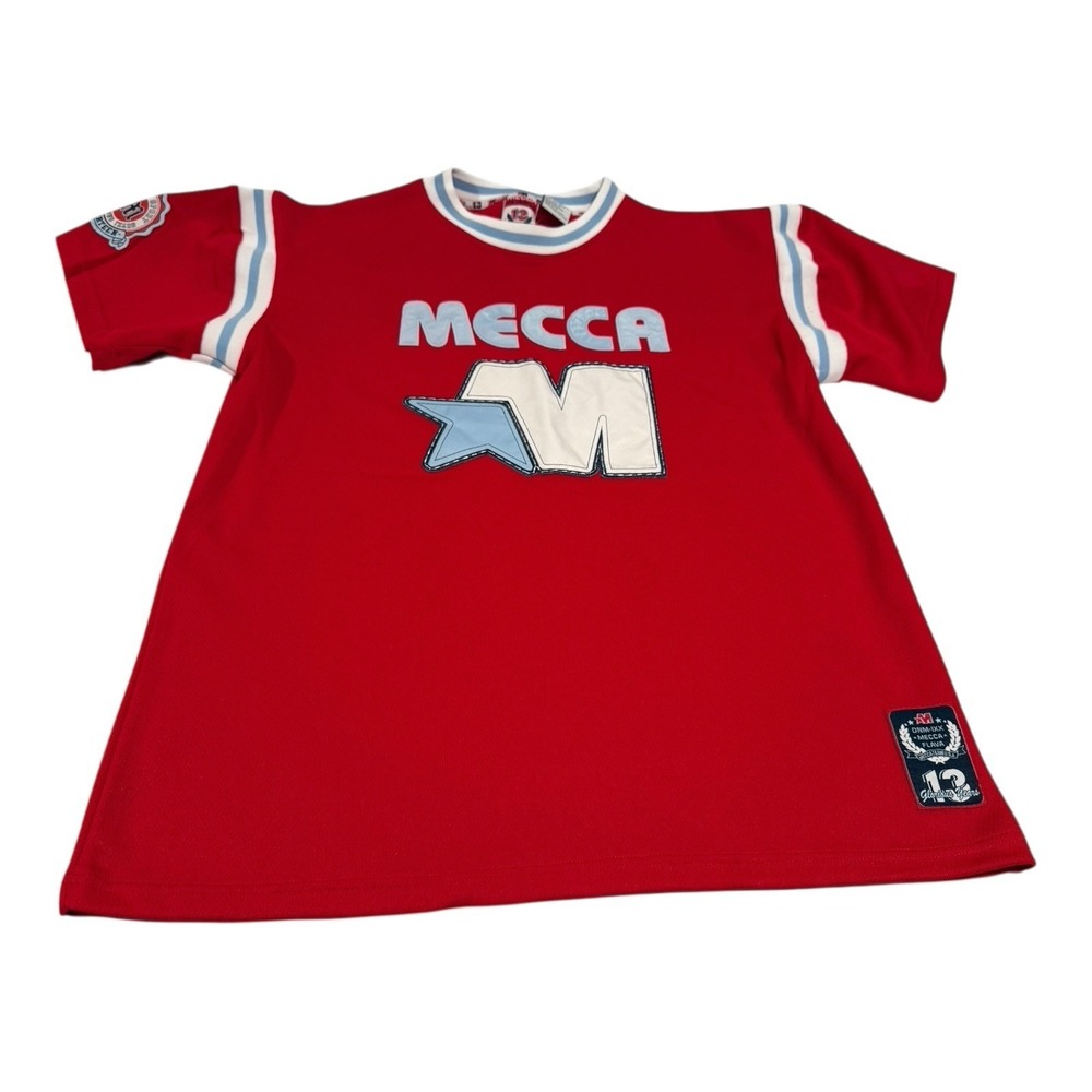 NWT‎ Vintage MECCA Olympic 13 Unisex Teen Jersey Tee Red USA Size XL (18/20)